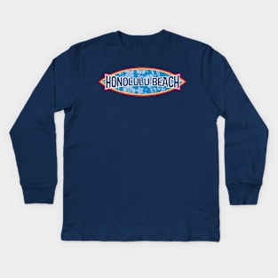 Honolulu Beach Kids Long Sleeve T-Shirt